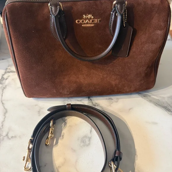 Coach Large Suede Rowan - Picture 2 of 8